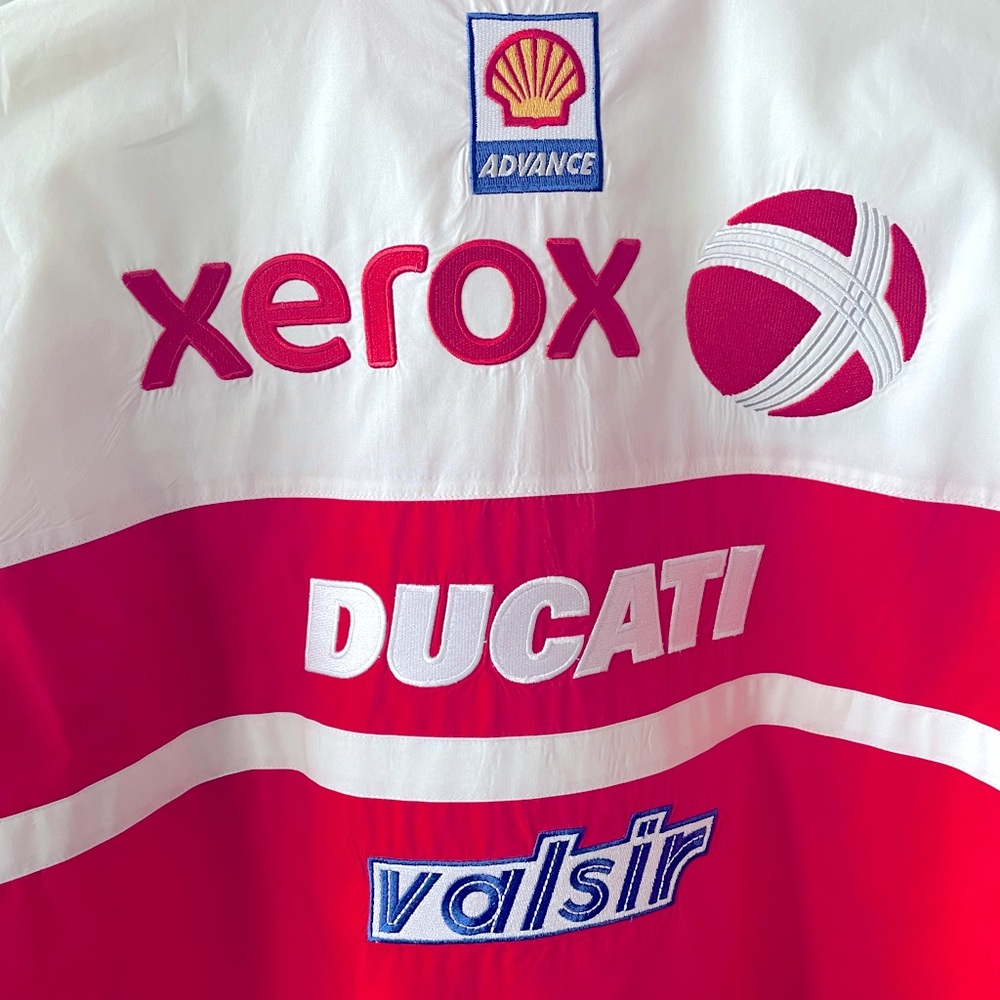 Ducati Official Team Shirt- Logos on front, back and both sleeves Mint condition